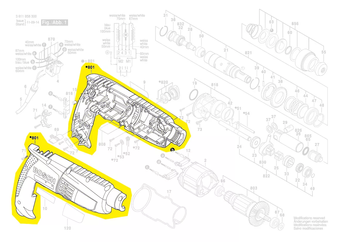Coquille réf. 1 619 P01 769 BOSCH